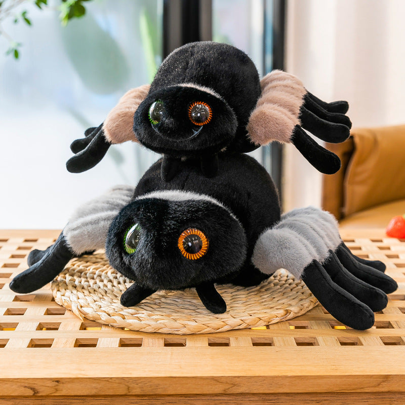 Cute Jumping Spider Plush Toy | Realistic Insect Pillow | Soft Novelty Spider Stuffed Animal