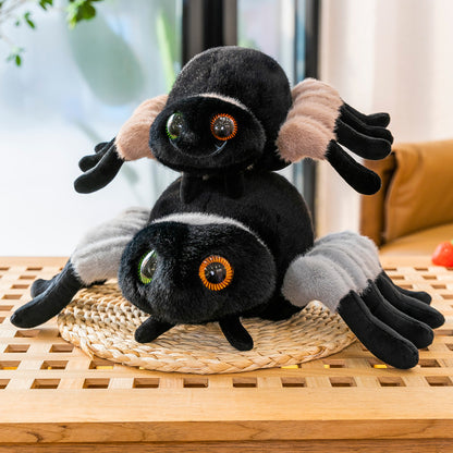Cute Jumping Spider Plush Toy | Realistic Insect Pillow | Soft Novelty Spider Stuffed Animal