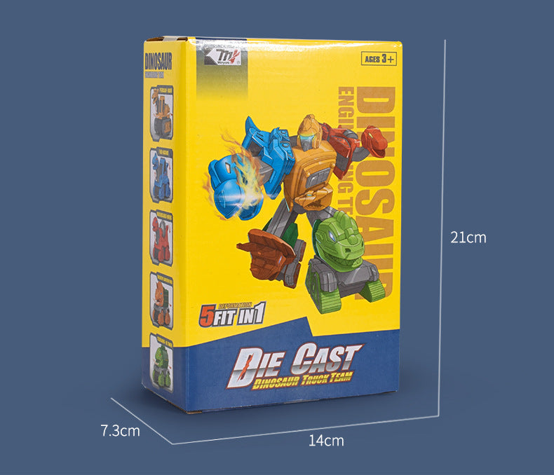 Transforming Robot Toy, Multi-Car Buildable Set, Creative Assembly Toy for Kids, Suitable for Ages 3+