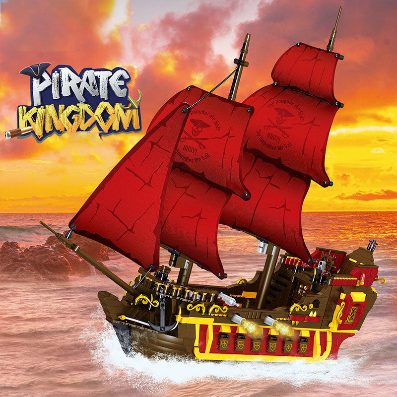 irate Kingdom Building Blocks Ship Series | 4 Models | STEM Pirate Adventure Toy