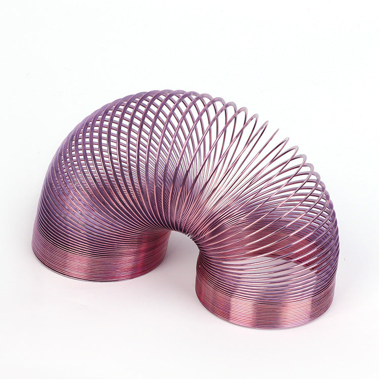 Metal Rainbow Spring Toy | Magic Color-Changing Coil | Stress Relief Toy for Kids