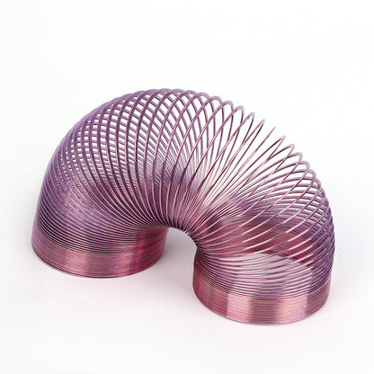 Metal Rainbow Spring Toy | Magic Color-Changing Coil | Stress Relief Toy for Kids