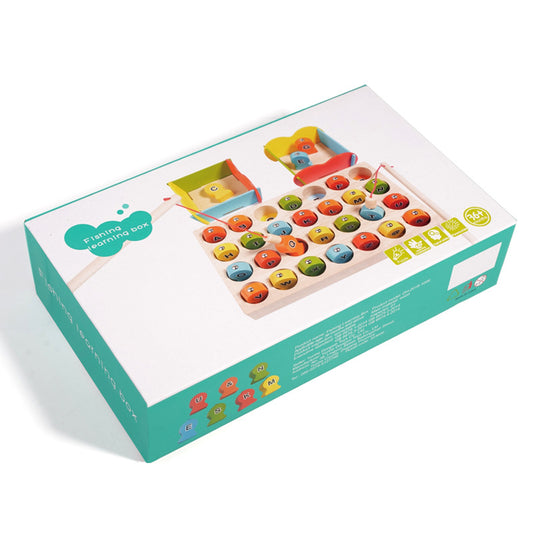 【ABC Magnetic Fishing Toy】🎣 Wooden Alphabet Learning Puzzle for Toddlers