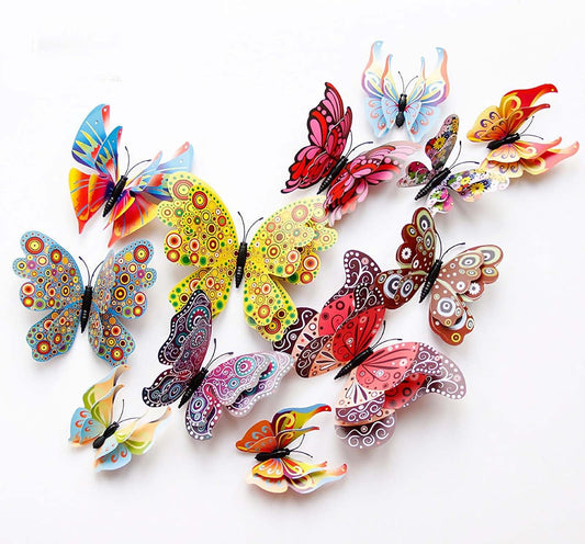 🦋 12 Styles of Butterfly Decorations - Vibrant, Colorful, and Realistic | Perfect for Home, Wedding, or Party Decor 🎉