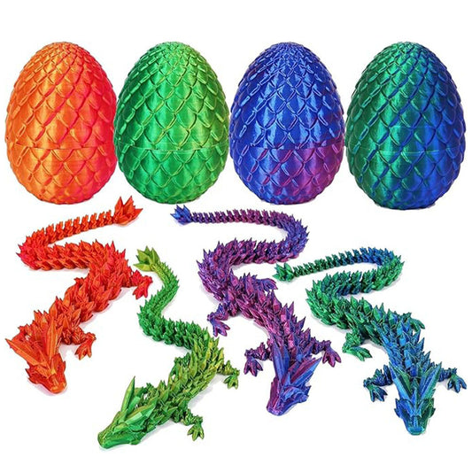 【 Colorful Dragon Egg Toy Set】Mystical Hatchable Dragon Surprise Eggs