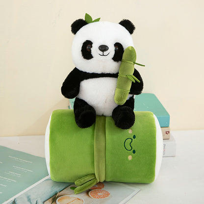 Bamboo Hug Panda Convertible Plush Toy & Pillow