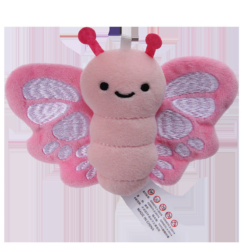 Cute Insect Plush Toys 4 Inch Small Ladybug Bee Moth Butterfly Mantis Beetle Stuffed Keychains Soft Cuddly Insect Plushies for Birthday Party Supplies Classroom Prizes Animal Collections