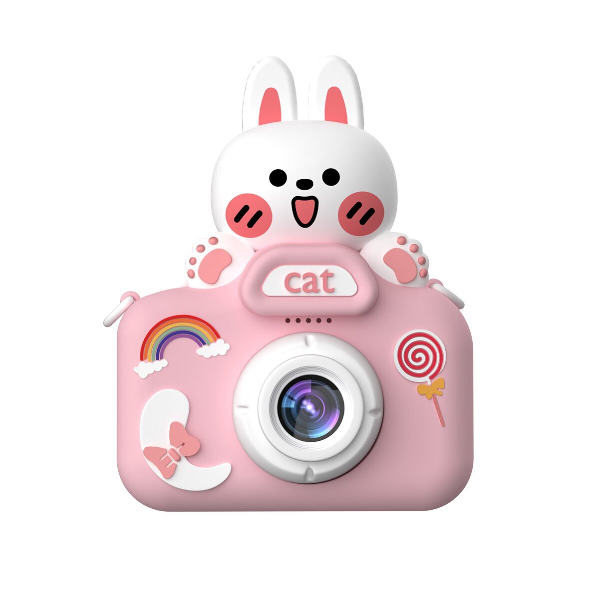 【Kids Digital Camera with Silicone Case】48MP Photo & 1080P Video | Cute Cartoon Design | Gift Set 📸🎁