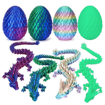 【 Colorful Dragon Egg Toy Set】Mystical Hatchable Dragon Surprise Eggs
