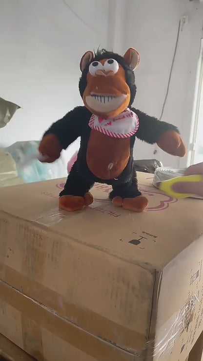Interactive Banana Monkey Plush – Shaking & Screaming Toy That Reacts When You Steal the Banana